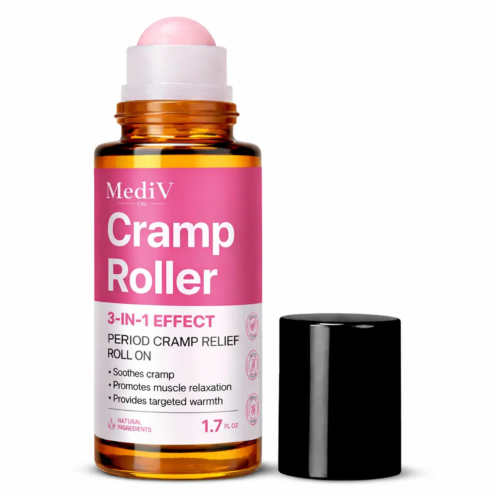 Cramp Roller - 3 in 1 Muscle Relaxer & Period Cramp Relief Roller